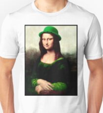 Lucky Mona Lisa - St Patrick's Day Unisex T-Shirt