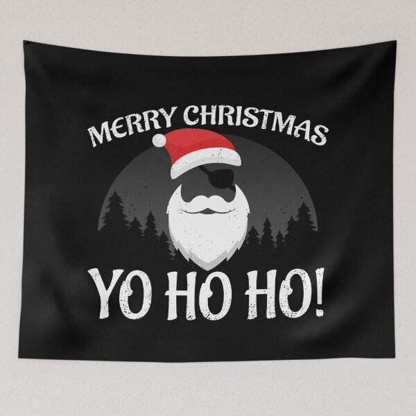 Item preview, MERRY CHRISTMAS YO HO HO, CHRISTMAS PIRATE, CHRISTMAS MAN BEARD, SANTA BEARD designed and sold by TheFirstOne.