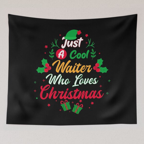Item preview, Just a Cool Waiter Who Loves Christmas - Gift designed and sold by yeknow.
