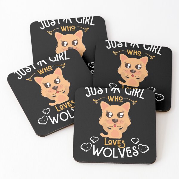 Item preview, Just a girl who loves wolves designed and sold by MyTrendStore.