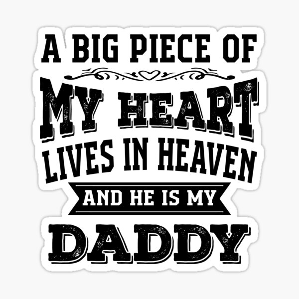 Dad In Heaven Stickers Redbubble