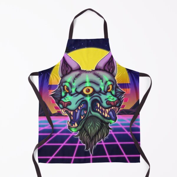 Item preview, Double Face Wolf Retro Style 80's designed and sold by ArtDreamBunny.