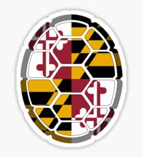 Maryland Flag Shell Sticker