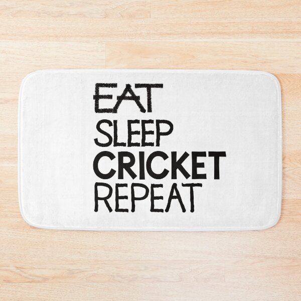 Item preview, Eat sleep cricket repeat designed and sold by ReluctantChickn.