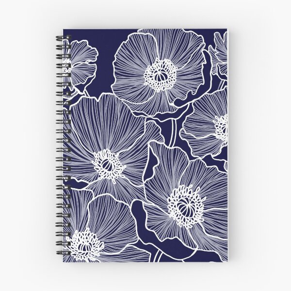 Item preview, Indigo Poppies designed and sold by ColorObsession.