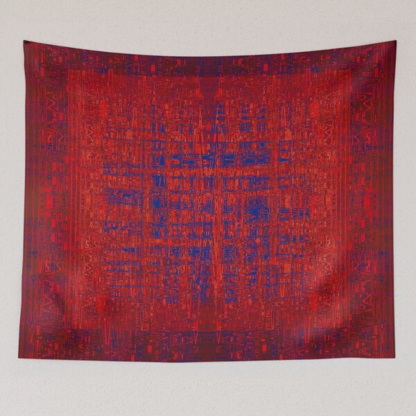 Item preview, Tapestry Red and Blue designed and sold by StudioBoomBoom.