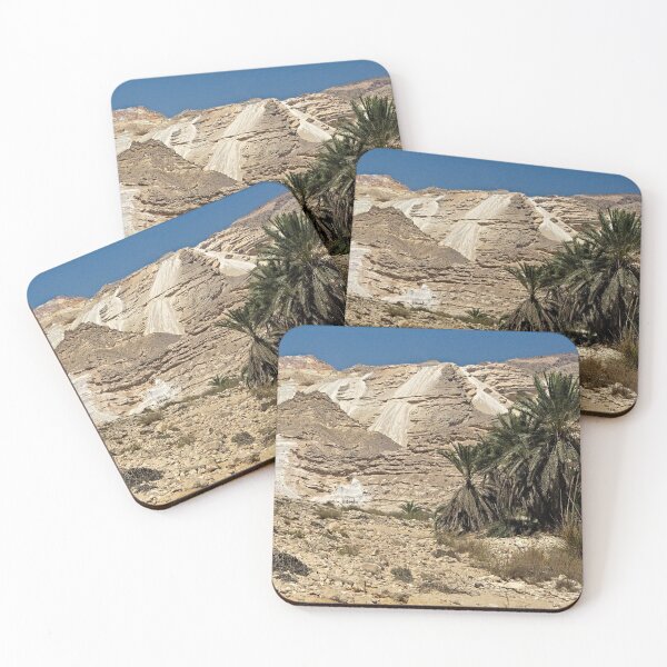 Item preview, Palm Trees Cliff Desert Oasis  Landscape, Oman designed and sold by worldways.