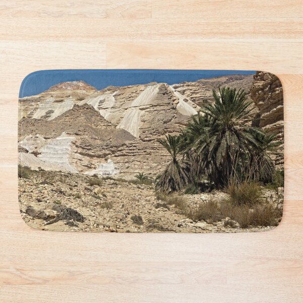 Item preview, Palm Trees Cliff Desert Oasis  Landscape, Oman designed and sold by worldways.