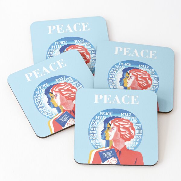 Item preview, Peace - Soviet Feminist Anti-racism Antifa Art Propaganda designed and sold by ArtFay.