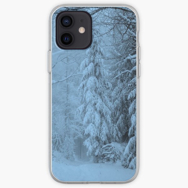 Beautiful snowy evening iPhone Soft Case