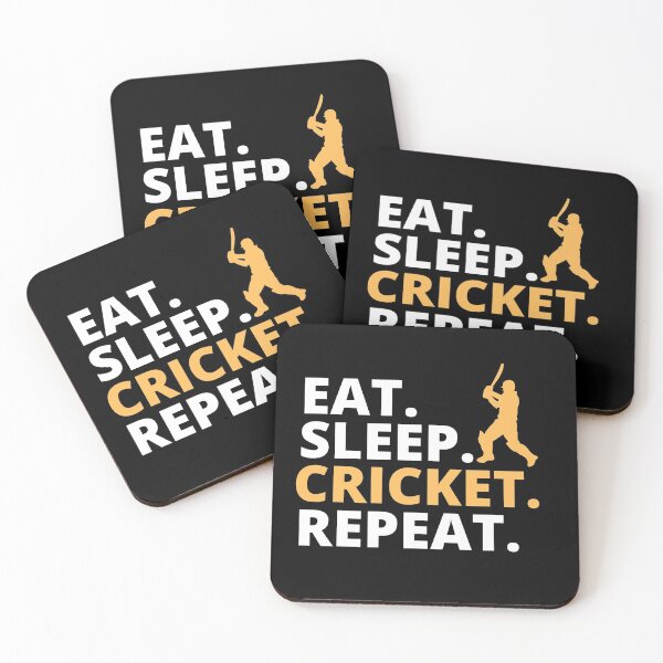 Item preview, Eat sleep cricket repeat designed and sold by MyTrendStore.