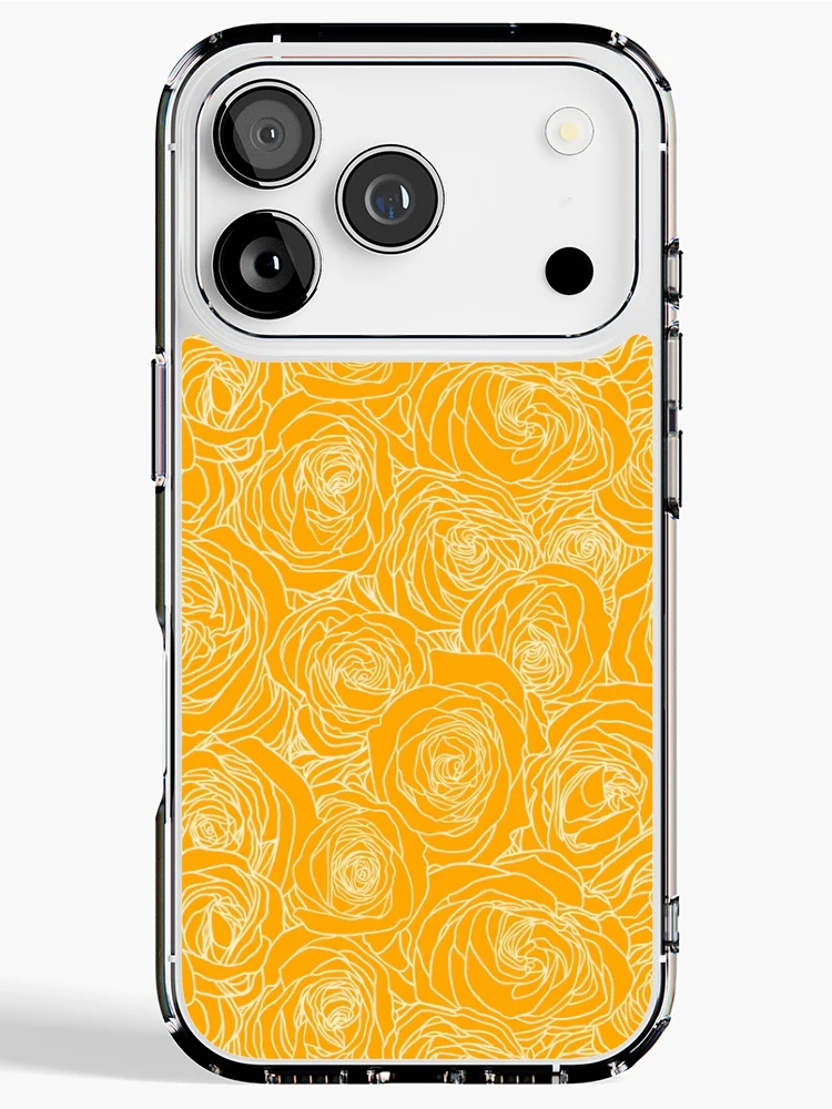 Thumbnail 1 of 5, iPhone Case, Saffron Yellow Roses designed and sold by ColorObsession.