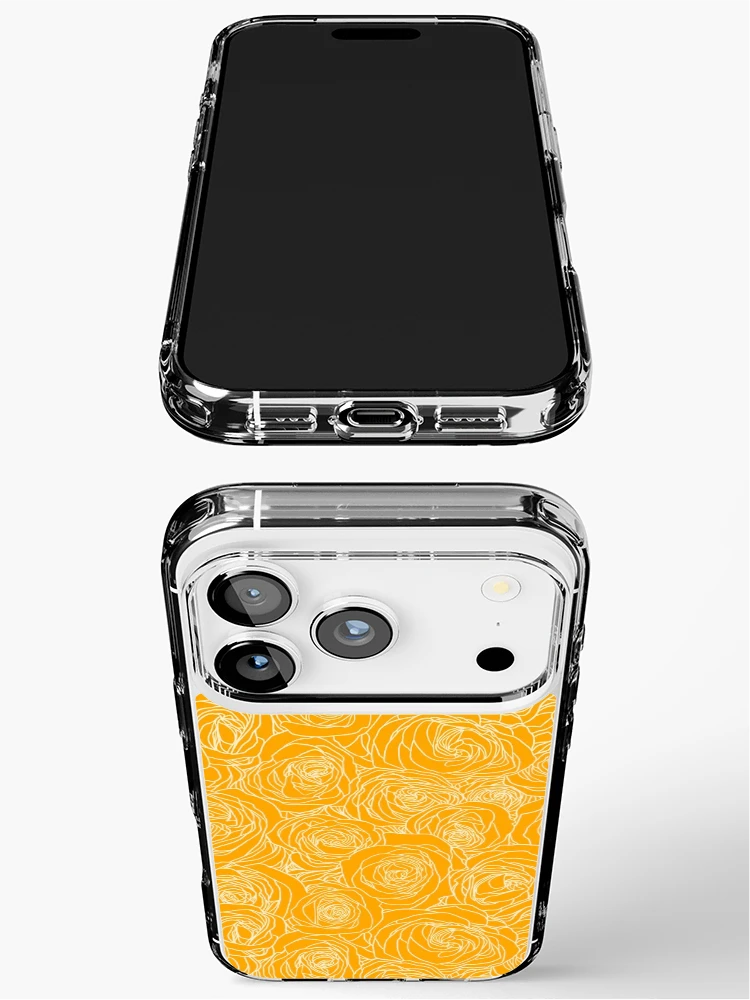 Thumbnail 3 of 5, iPhone Case, Saffron Yellow Roses designed and sold by ColorObsession.