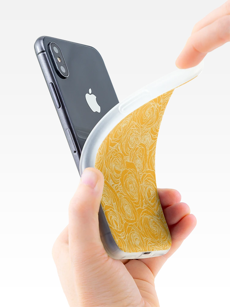 Thumbnail 4 of 5, iPhone Case, Saffron Yellow Roses designed and sold by ColorObsession.