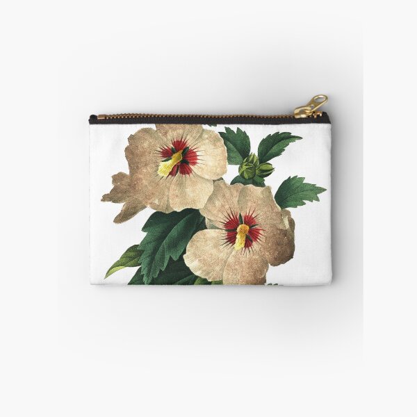 Item preview, Big Hibiscus White Flower Vintage Retro Art Illustration designed and sold by HumanlineImages.
