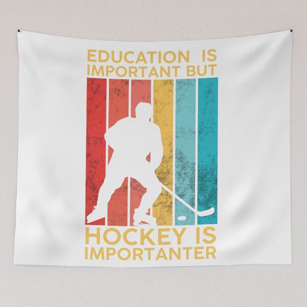 Item preview, La educación es importante, pero el hockey es más importante que los blancos designed and sold by DeeXdesigns.