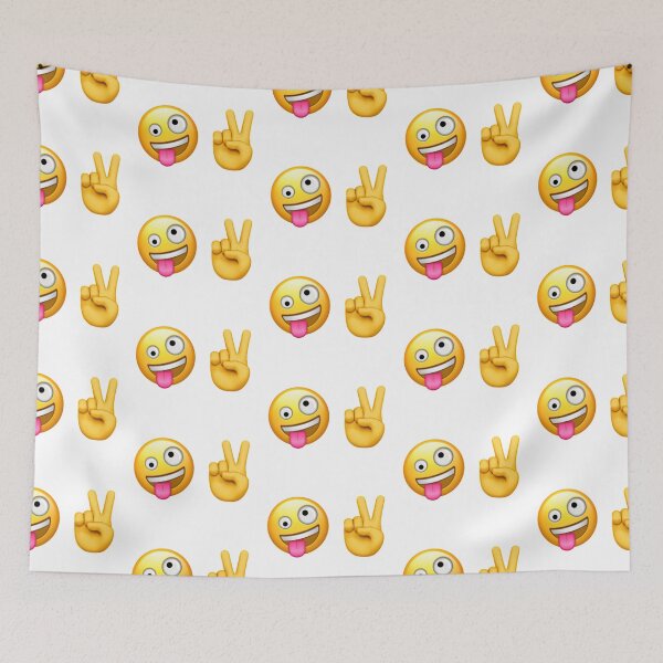 Item preview, Zany Peace Sign Emoji Combination designed and sold by art-by-harmonie.