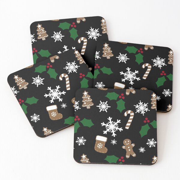 Item preview, Christmas Pattern - Black designed and sold by SketchyLady.