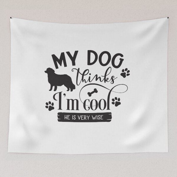 Item preview, MY DOG THINKS I'M COOL designed and sold by yassiny.