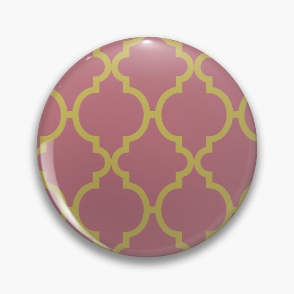 Item preview, Pink and Yellow Quatrefoil designed and sold by SunfullyYours.