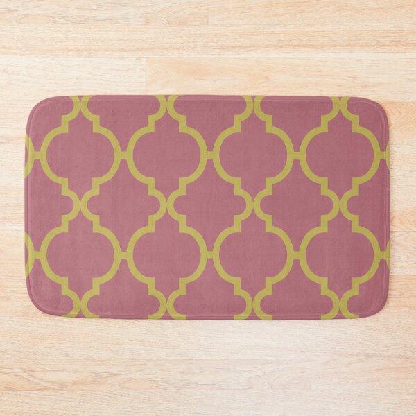 Item preview, Pink and Yellow Quatrefoil designed and sold by SunfullyYours.