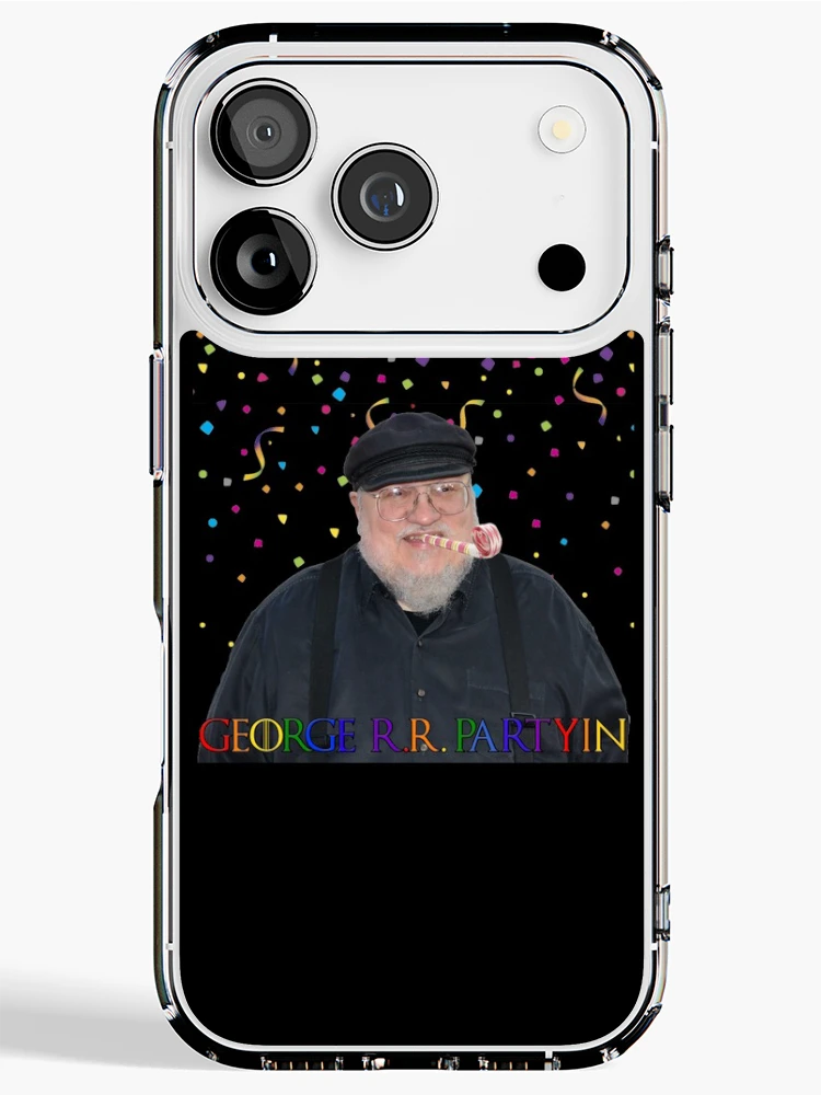 Thumbnail 1 of 5, iPhone Case, George R.R. Partyin' designed and sold by eightkingdoms.