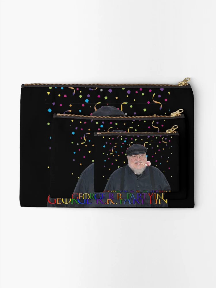 Thumbnail 2 of 4, Zipper Pouch, George R.R. Partyin' designed and sold by eightkingdoms.