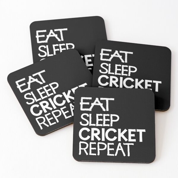 Item preview, Eat sleep cricket repeat designed and sold by ReluctantChickn.
