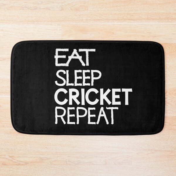 Item preview, Eat sleep cricket repeat designed and sold by ReluctantChickn.