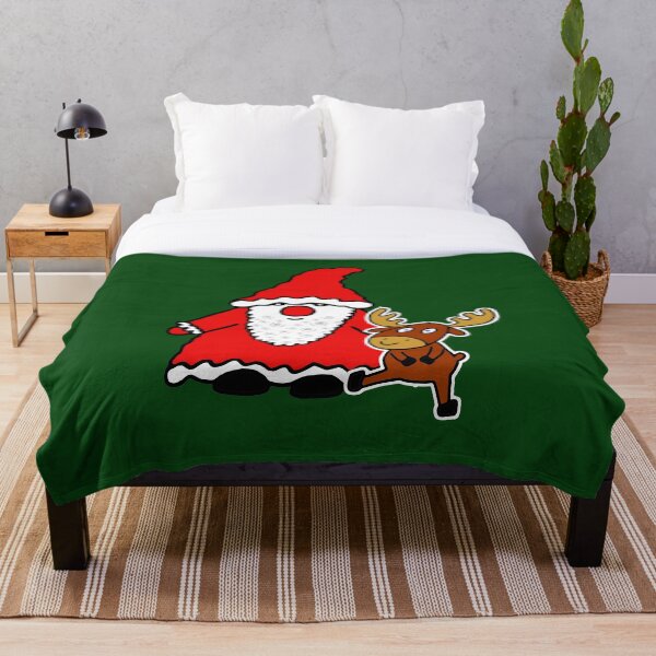Item preview, Cute santa claus with baby reindeer designed and sold by MarionsArt.
