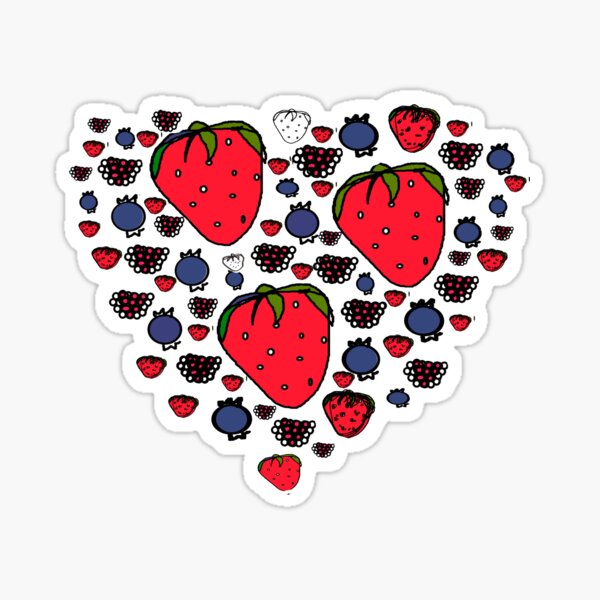 I Love Berries   Sticker