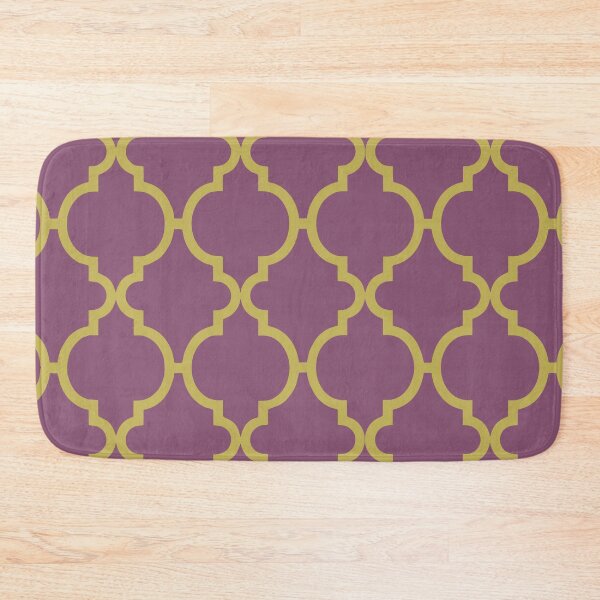 Item preview, Purple and Golden Yellow Quatrefoil designed and sold by SunfullyYours.