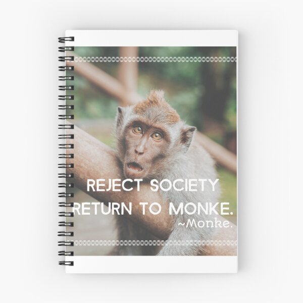 Item preview, Reject society Return to monke. Monkey background designed and sold by CocoAndMore.
