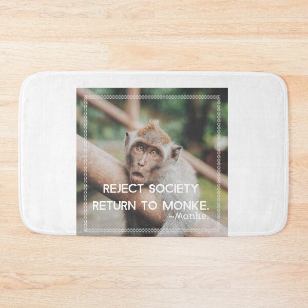 Item preview, Reject society Return to monke. Monkey background designed and sold by CocoAndMore.
