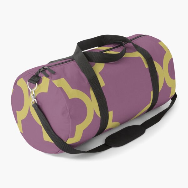 Item preview, Purple and Golden Yellow Quatrefoil designed and sold by SunfullyYours.