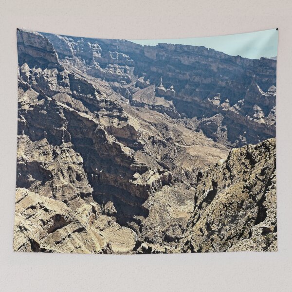 Item preview, Mountain Canyon Rockface Desert Landscape, Oman designed and sold by worldways.