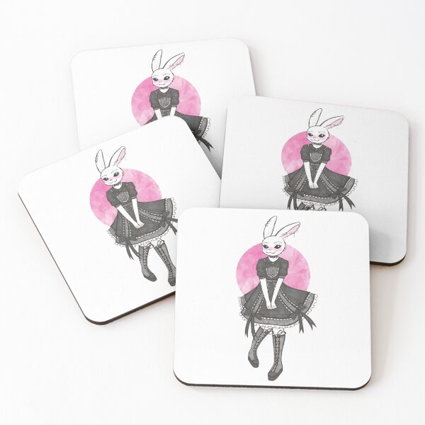 Item preview, goth lolita Haru / pink background designed and sold by floradoodles.
