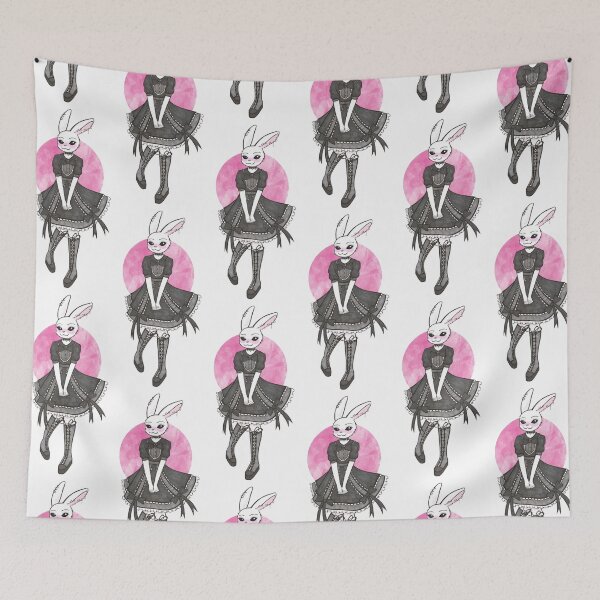Item preview, goth lolita Haru / pink background designed and sold by floradoodles.
