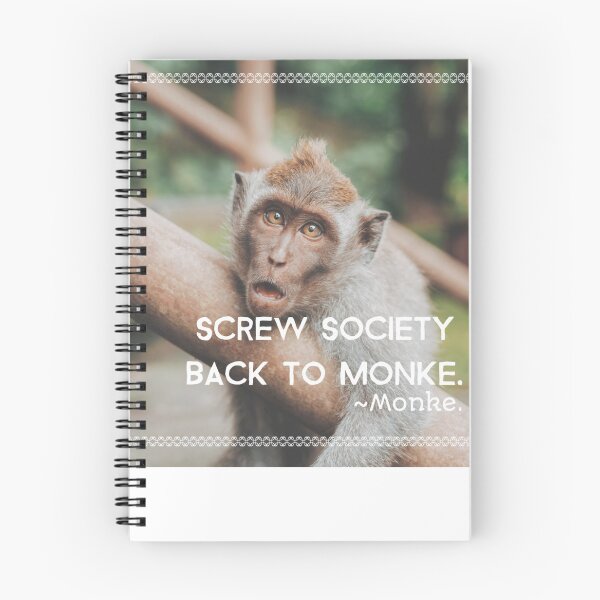 Item preview, Screw society return to monke. Monkey background designed and sold by CocoAndMore.