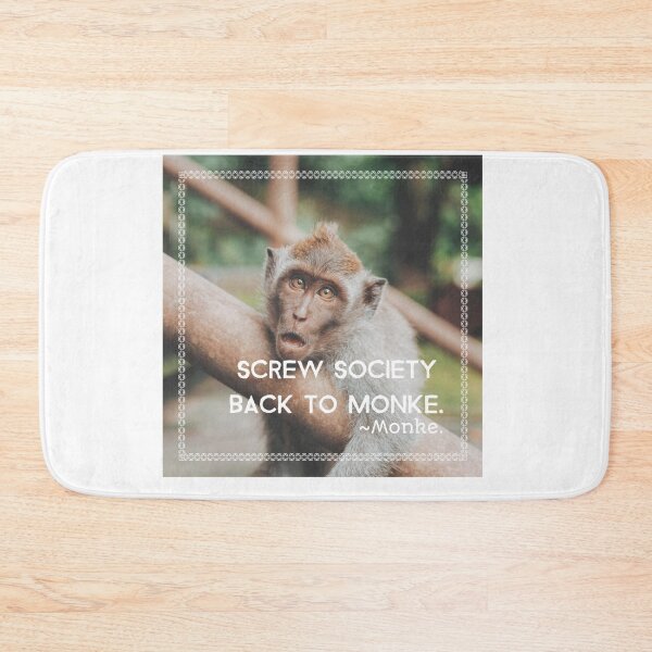 Item preview, Screw society return to monke. Monkey background designed and sold by CocoAndMore.