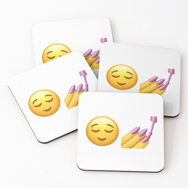 Item preview, Calm Face Nail Polish Emoji Combination designed and sold by art-by-harmonie.