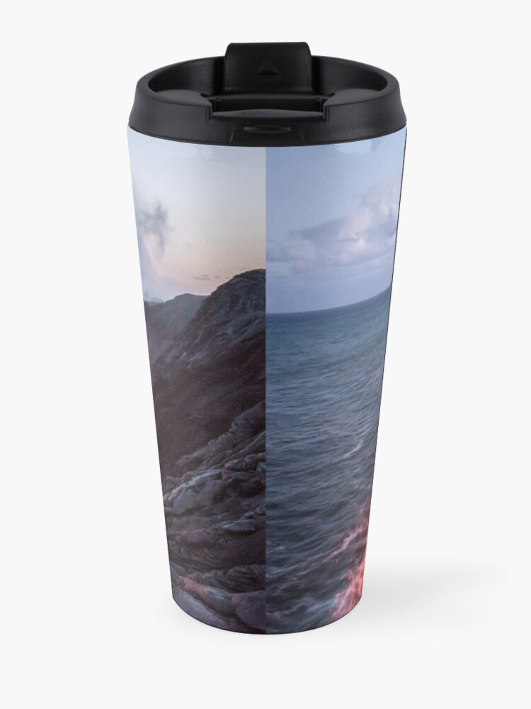 Alternate view of Kilauea Volcano Lava Flow Sea Entry 3- The Big Island Hawaii Travel Mug