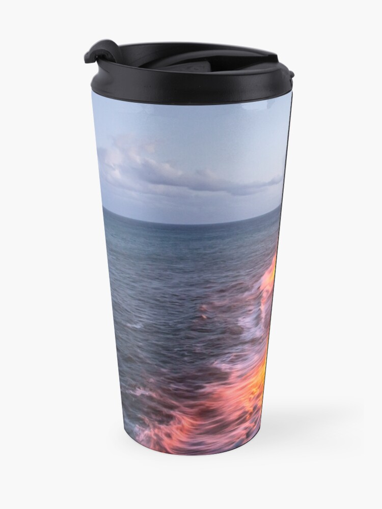 Alternate view of Kilauea Volcano Lava Flow Sea Entry 3- The Big Island Hawaii Travel Mug