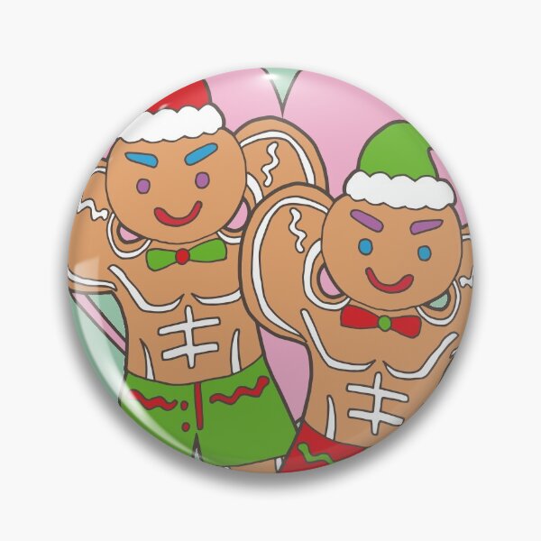 Item preview, Gingerbread Gay Lover- Couple of the Year | Green Background | Curious Eyeball designed and sold by CuriousEyeball.
