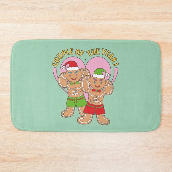Item preview, Gingerbread Gay Lover- Couple of the Year | Green Background | Curious Eyeball designed and sold by CuriousEyeball.