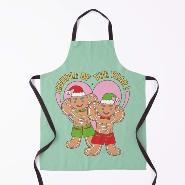 Item preview, Gingerbread Gay Lover- Couple of the Year | Green Background | Curious Eyeball designed and sold by CuriousEyeball.