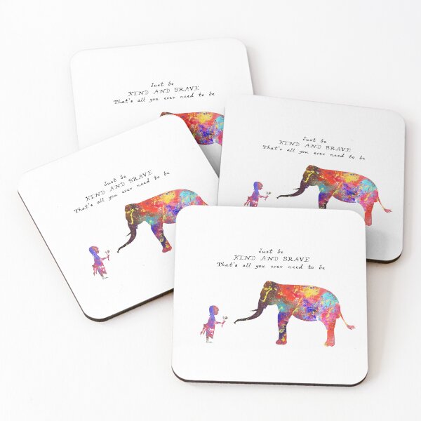 Item preview, Be Kind And Brave Quote 599 Watercolor Map Yoga Qu designed and sold by vividpixelusa.