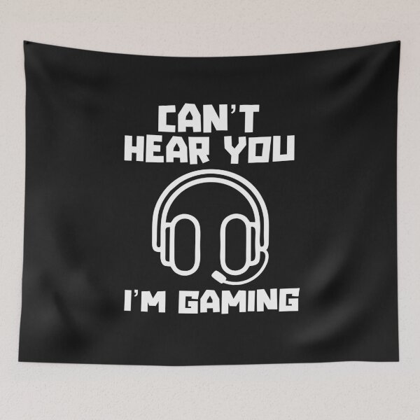 Item preview, Gamer Gift Can't Hear You I'm Gaming Funny Headset Graphic  designed and sold by alenaz.