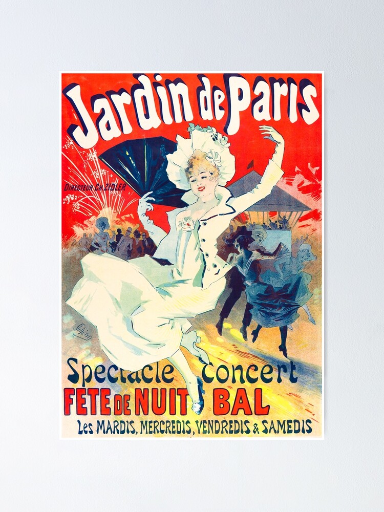"Jardin de Paris" Poster for Sale by publicremix Redbubble