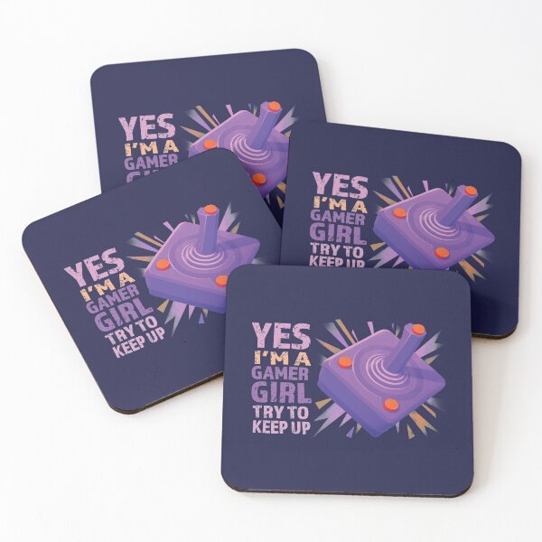Item preview, Yes I'm A Gamer Girl Try to Keep Up Joystick Design designed and sold by theblueofmyeye.